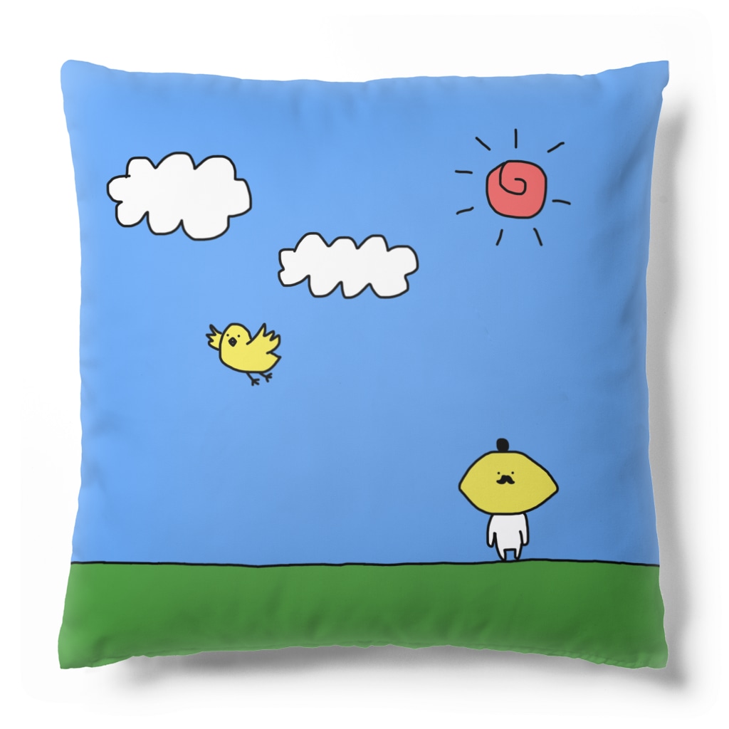 ひげレモン屋のサニーサイドひげレモン Cushion