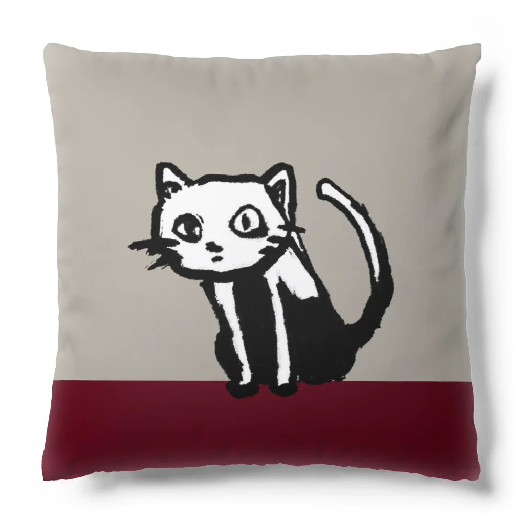 (neco)のねこ(べーじゅわいん) Cushion