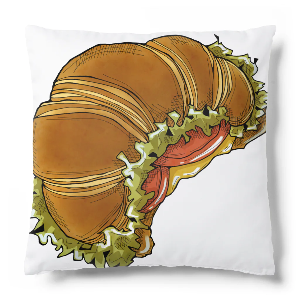 むぎちゃさぼてんのくろわっさんサンド Cushion