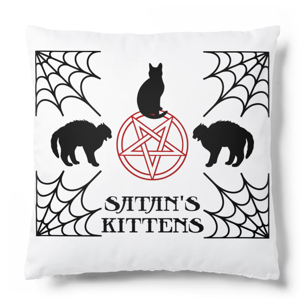 SATAN'S  KITTENSのSATAN'S KITTENS ロゴクッション Cushion