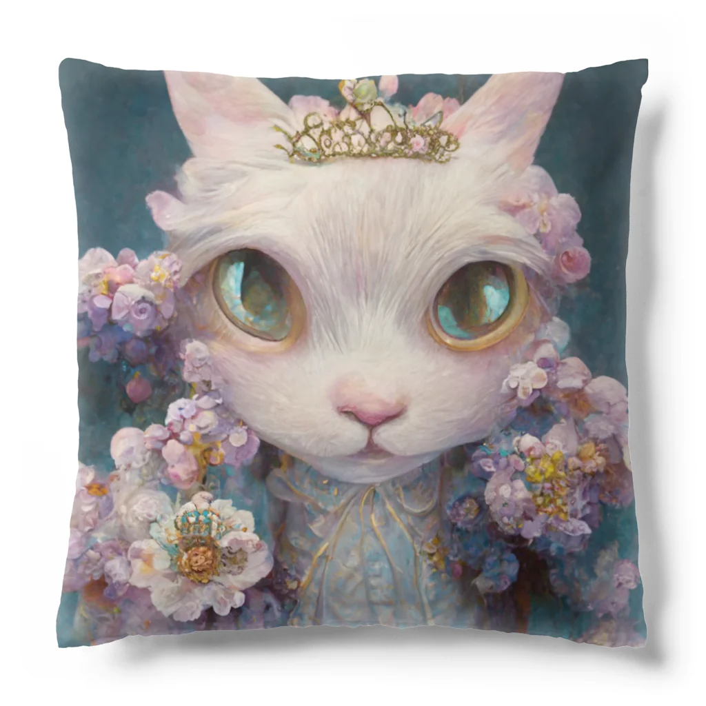 Ray_画廊のプリンセス・キャット・ミュウ Cushion