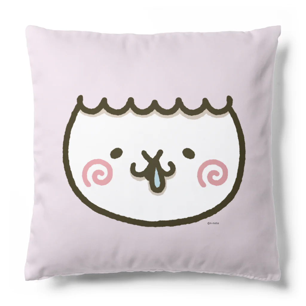 エヌノートのアルバカちゃん　ドアップ Cushion