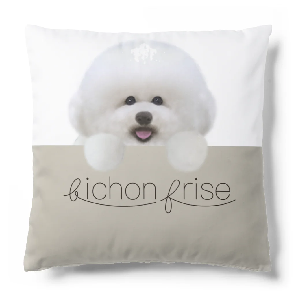 hummingbirdのビションフリーゼ　bichon frise  Cushion