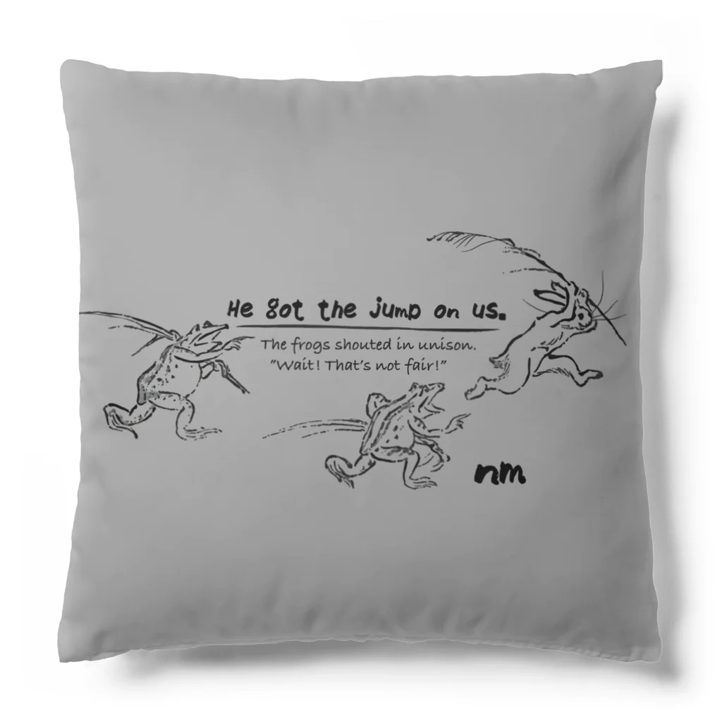 nanometerのnanometer『鳥獣戯画〜抜け駆け〜』クッション Cushion