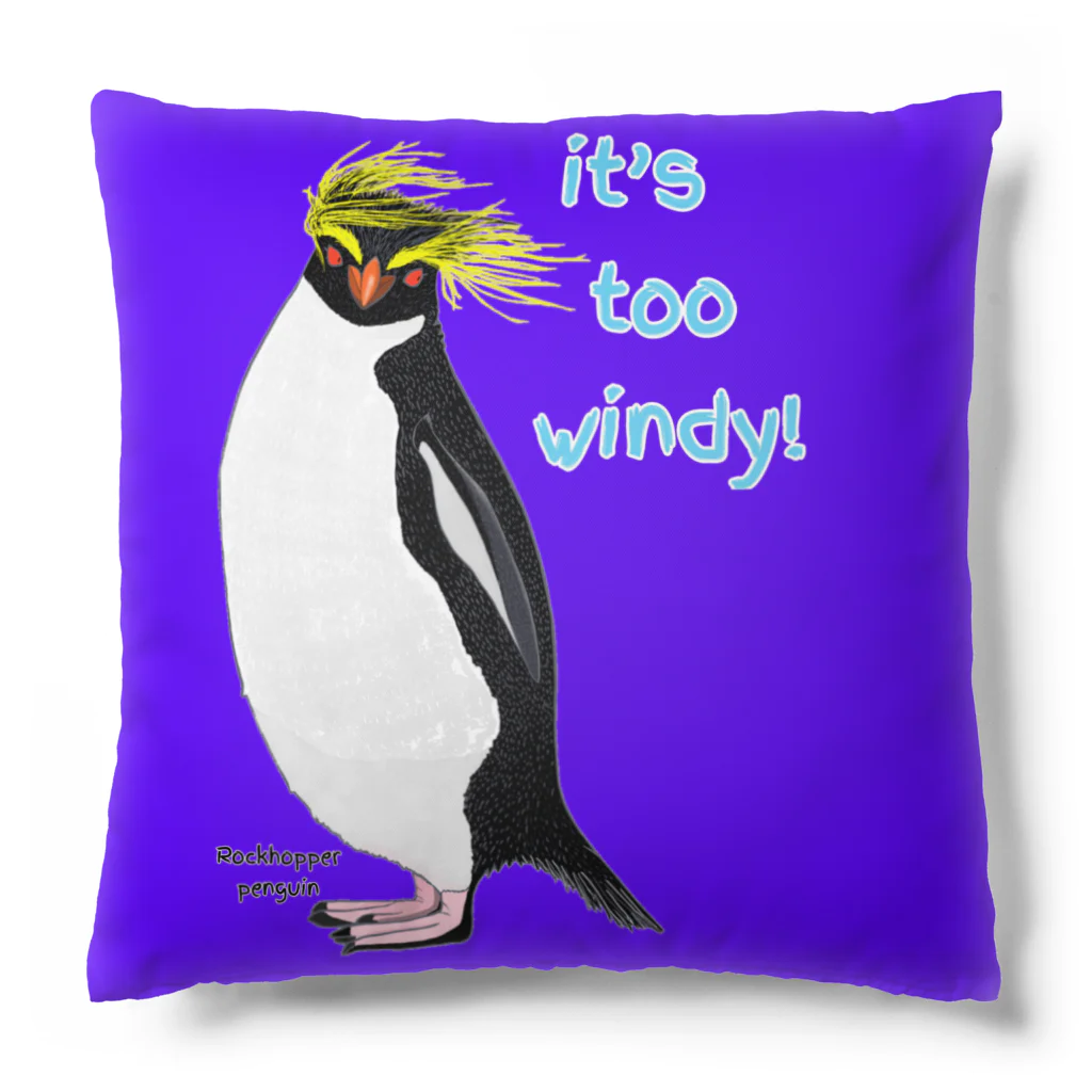 LalaHangeulのRockhopper penguin　(イワトビペンギン) Cushion