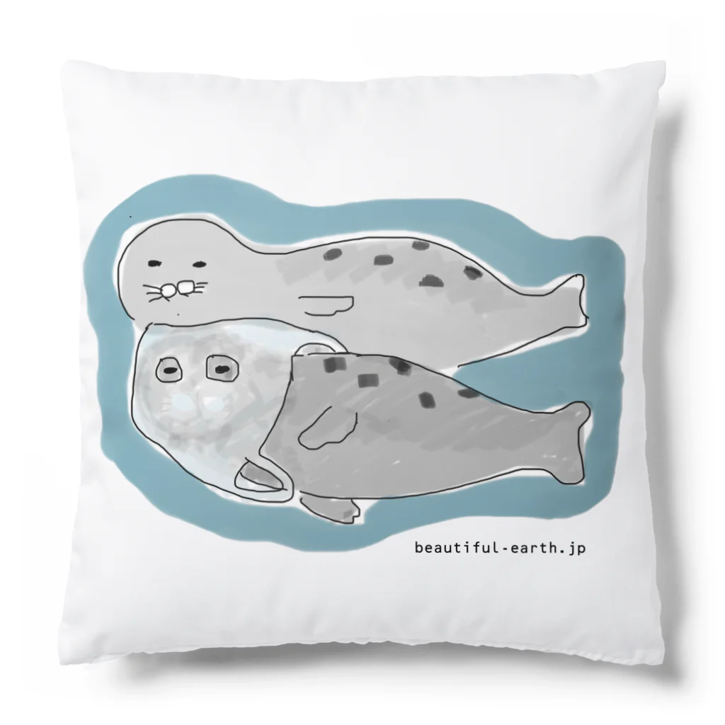 Beautiful Earthのフクロアザラシ Cushion