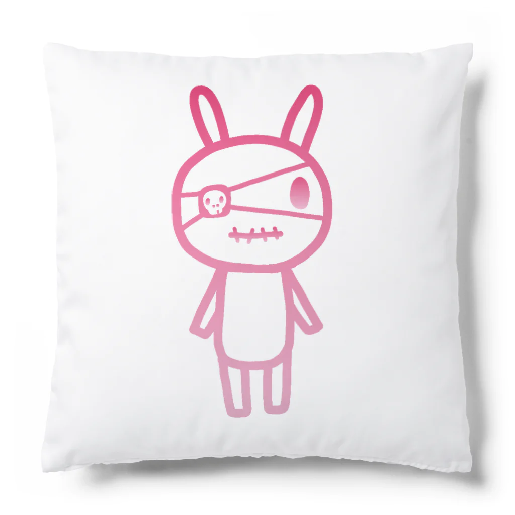 のほほん屋の眼帯うさちゃん(ピンク) Cushion