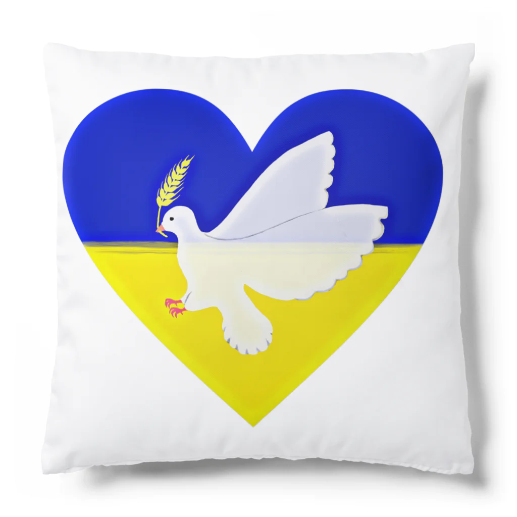 LalaHangeulのPray For Peace ウクライナ応援 クッション