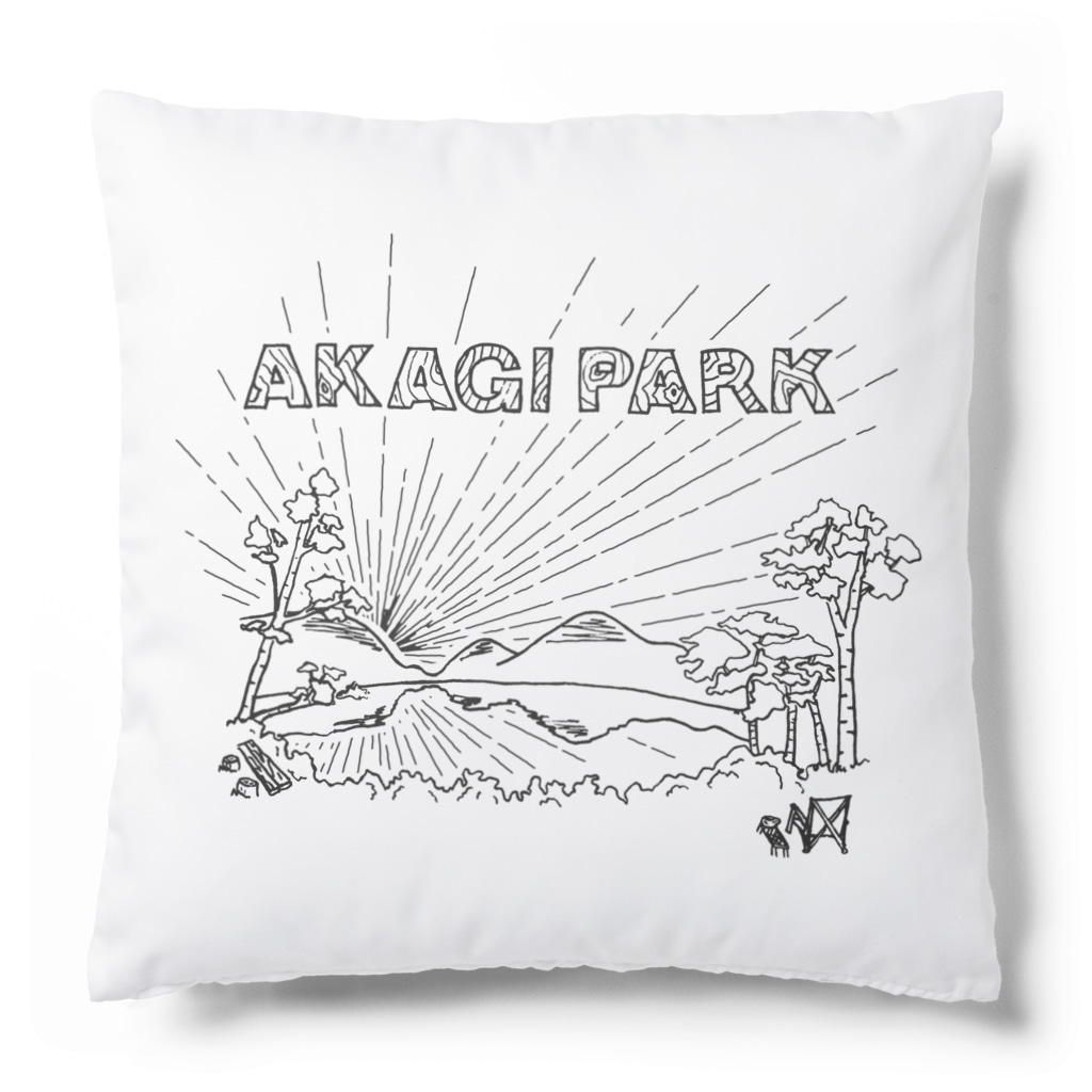 Too fool campers Shop!のAKAGI★park01(黒文字) Cushion