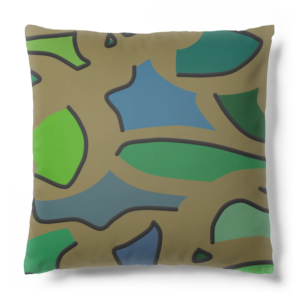 cute_eggs0596のアート(恐竜柄) Cushion