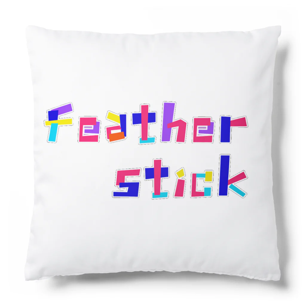 Feather stick-フェザースティック-のフェザースティック　文字ロゴ　 Cushion