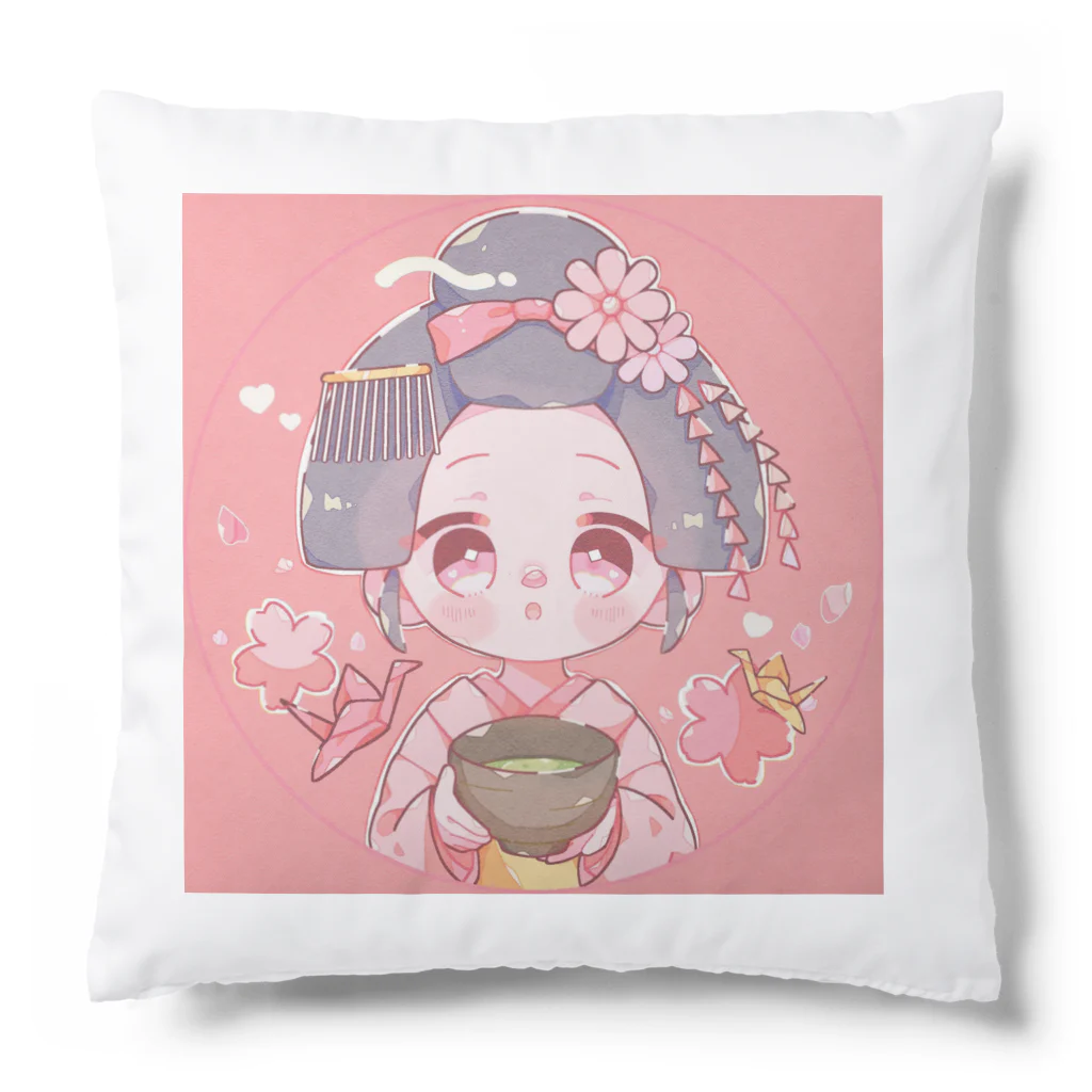 Nest Lab Kyotoの舞妓ちゃん　春 Cushion