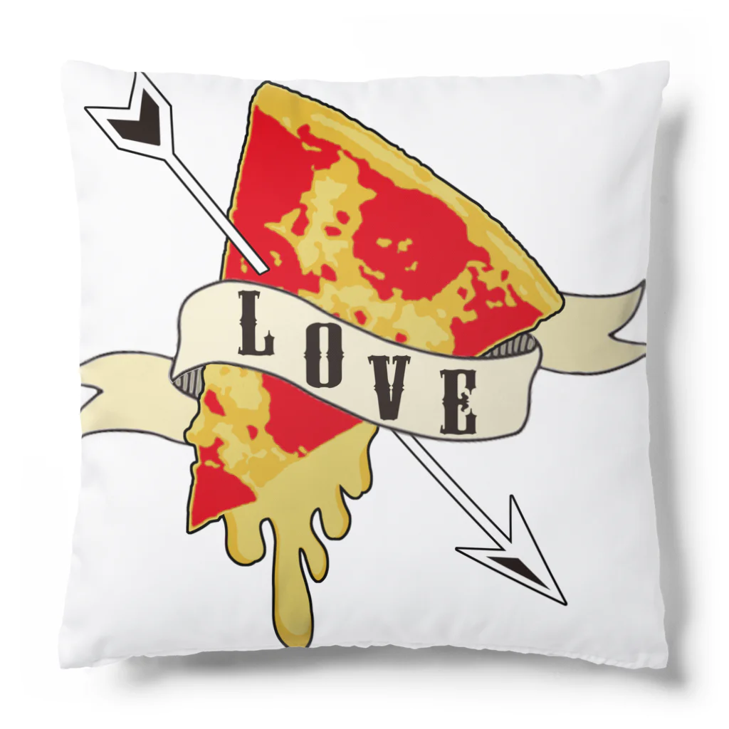 daddy-s_junkfoodsのLOVE PIZZA Cushion