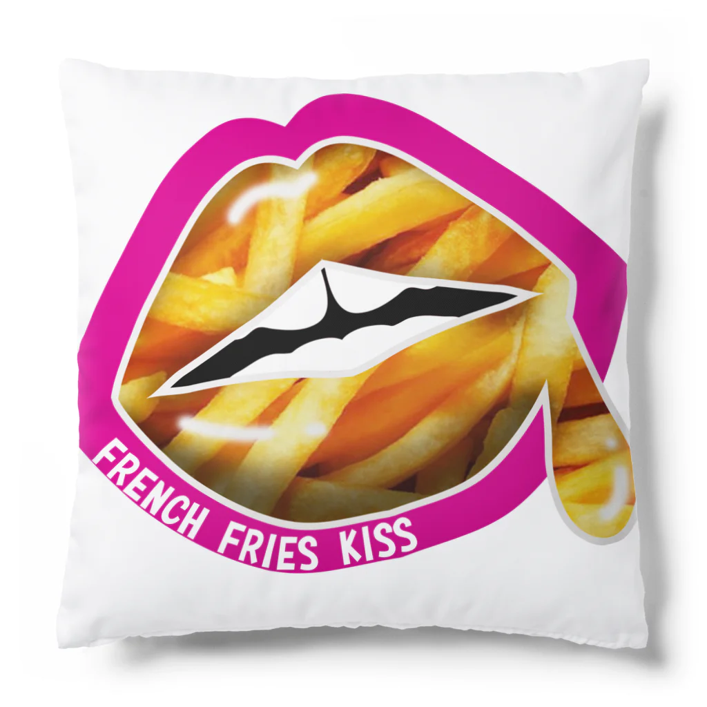 daddy-s_junkfoodsのFRENCH FRIES KISS - PINK Cushion