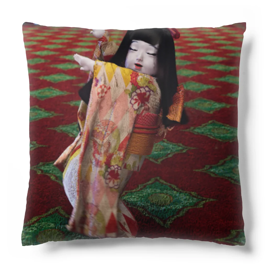 市松寿ゞ謡の踊る市松人形 Cushion