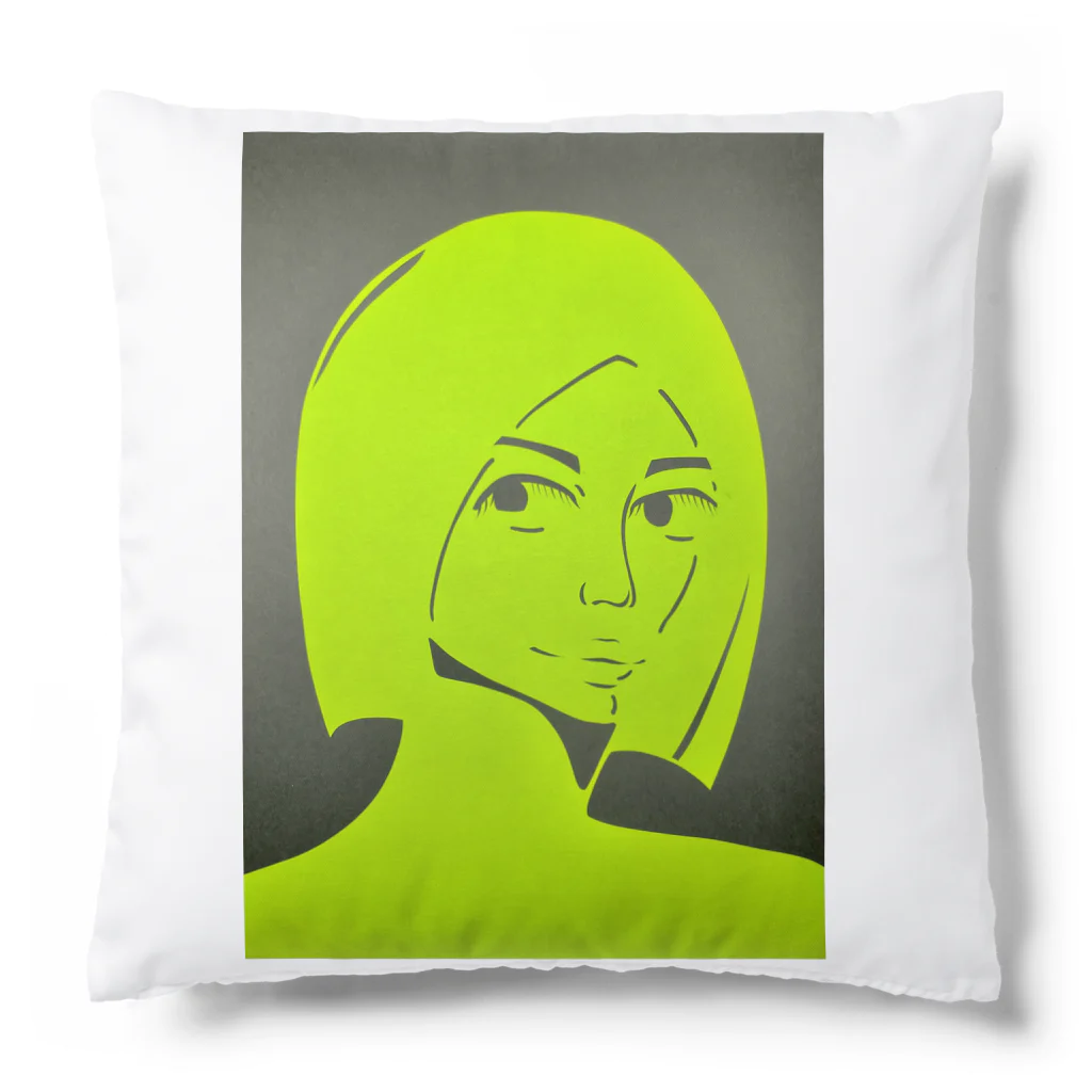 わかばーとの蛍光少女 Cushion