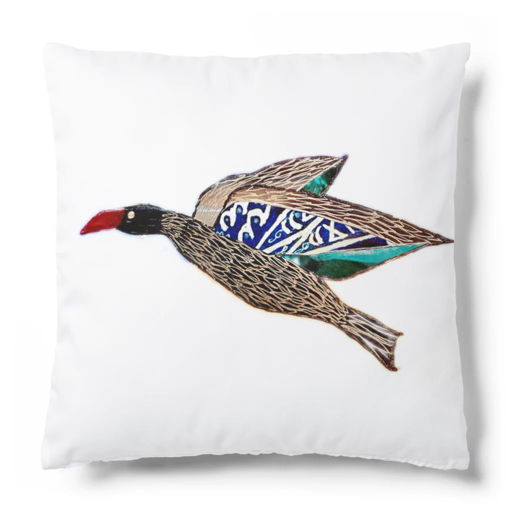 narudahausの銀の翼の鳥 Cushion