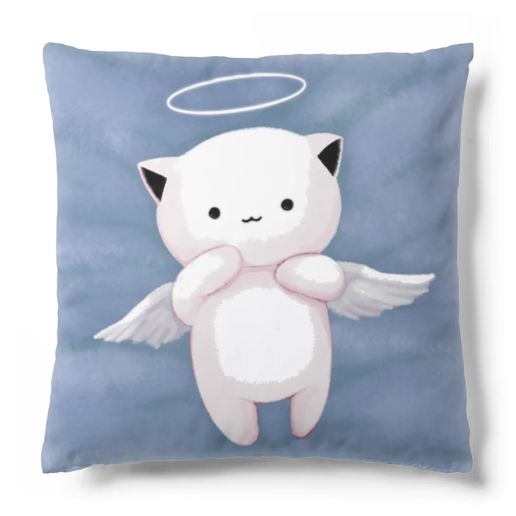 MochiMochi SHOPの白猫天使こむぎちゃん Cushion