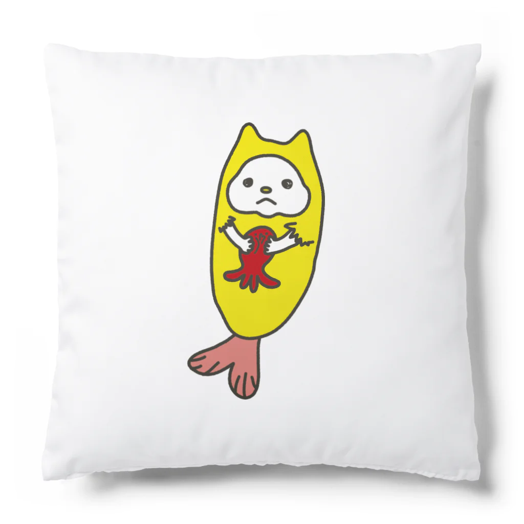 ohmyGodfatherのタコをもった何か Cushion