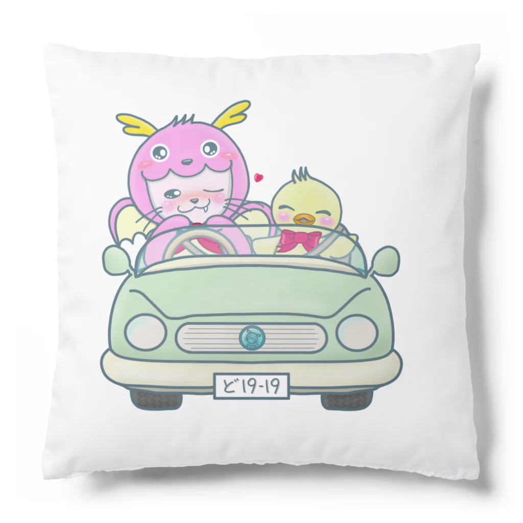 dragonpinkのどらごんにゃシリーズ Cushion