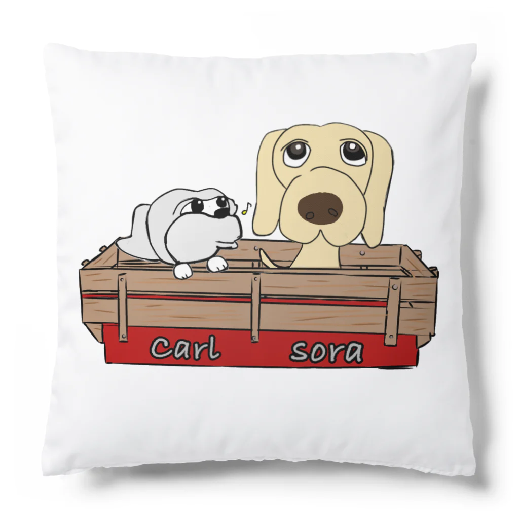 ソラッキーのsora  carl Cushion