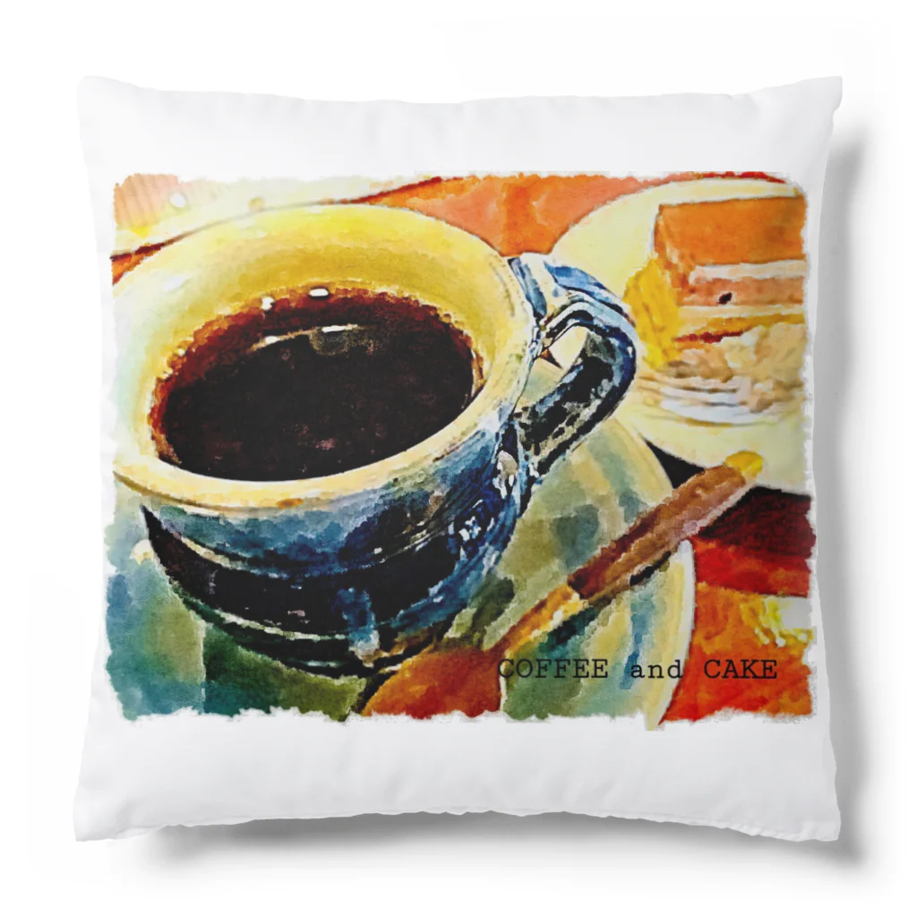 kazeou（風王）のCOFFEE and CAKE(アプリ加工) Cushion