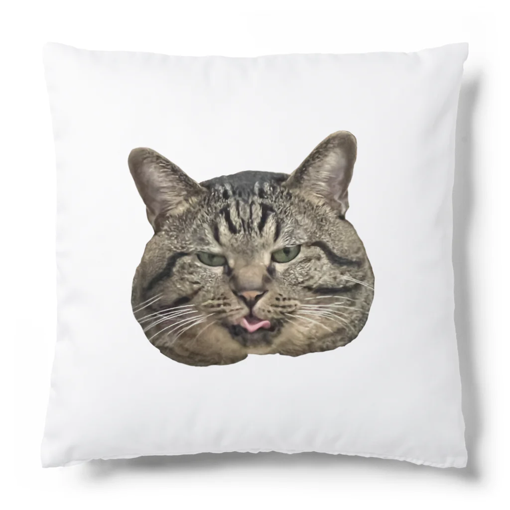 はしづめ_ねこのツメの顔でか猫 Cushion