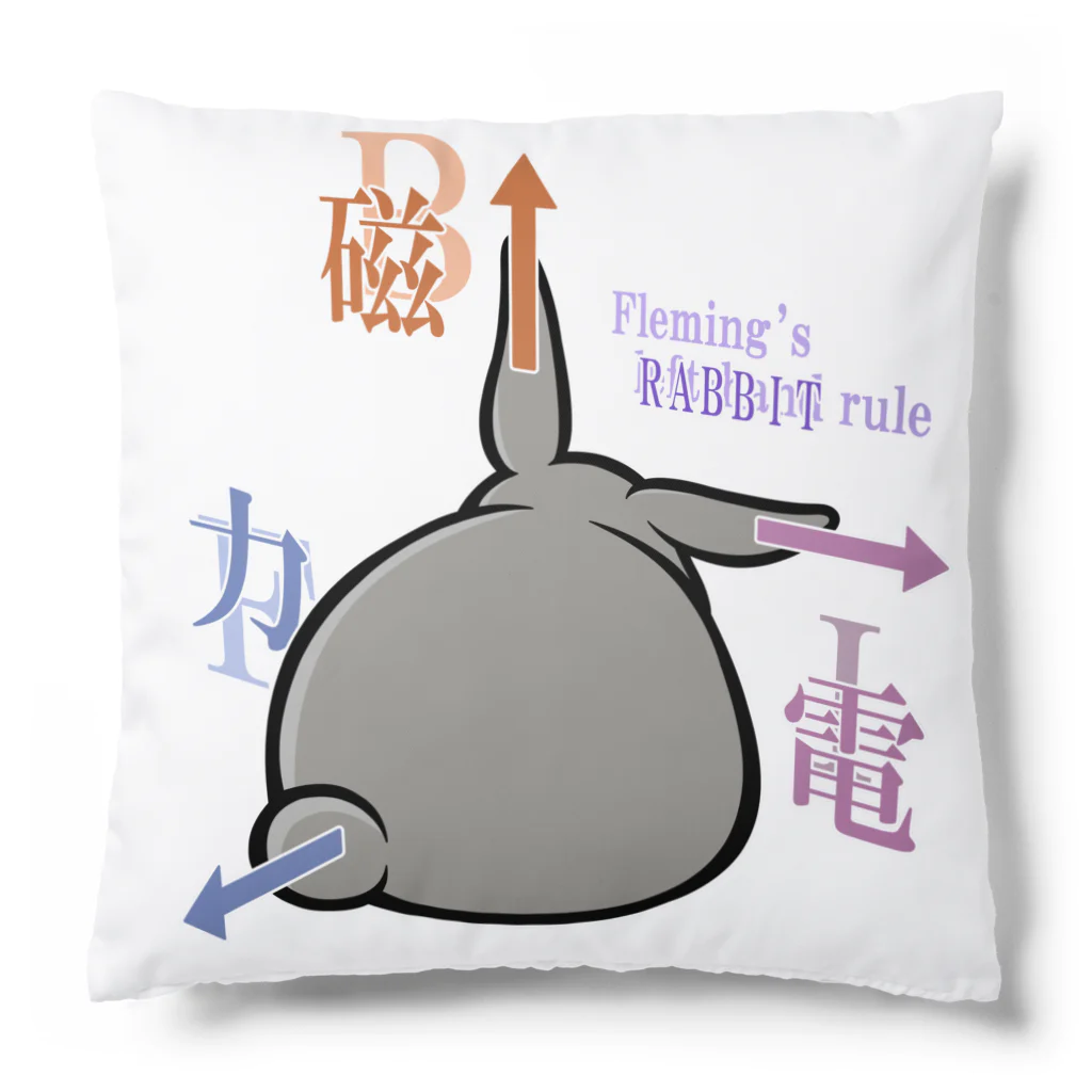 幸うさ.comのフレミングのうさぎの法則 Cushion