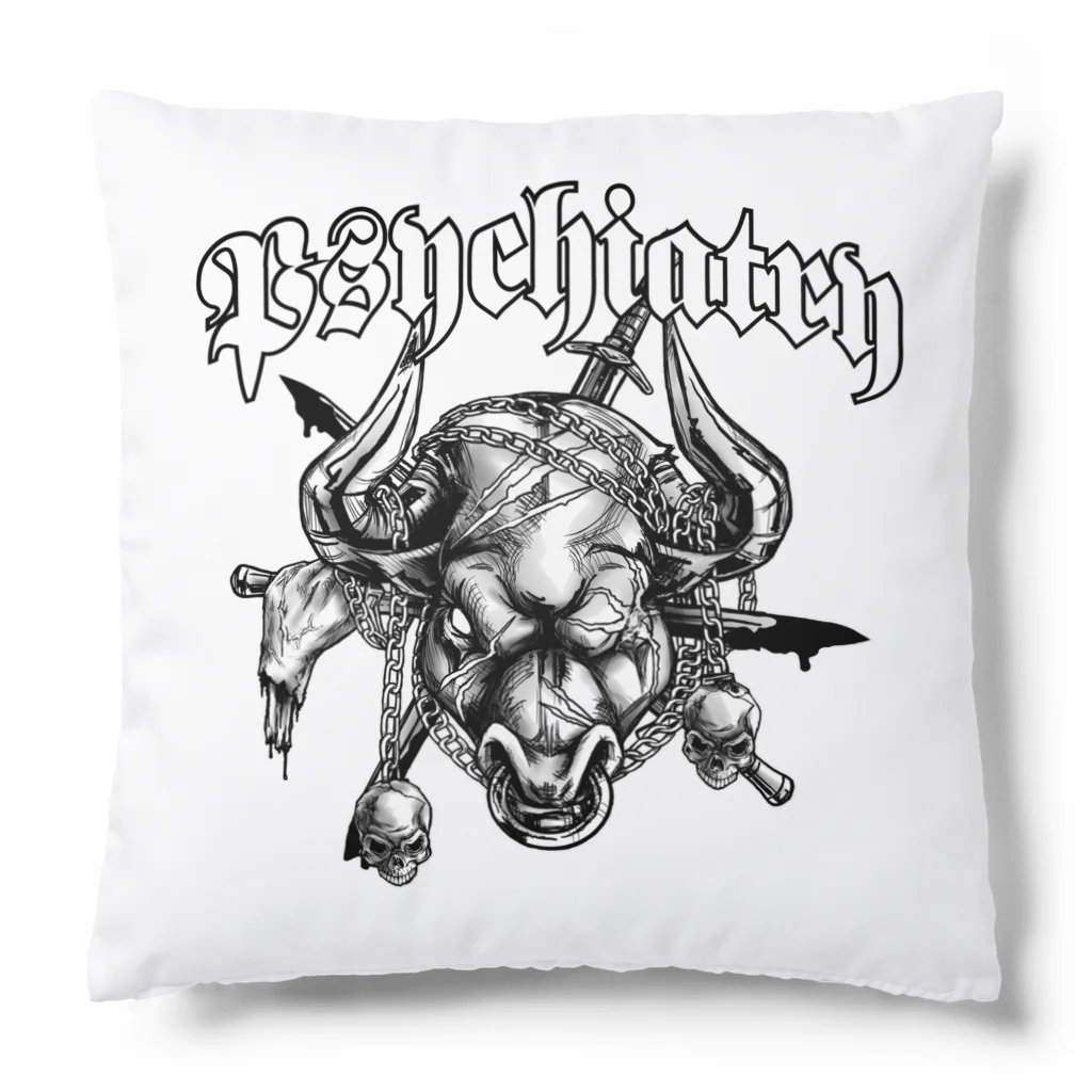 生まれて御免‼老舗40年椎名屋の精神障害「Psychiatry」クッション Cushion