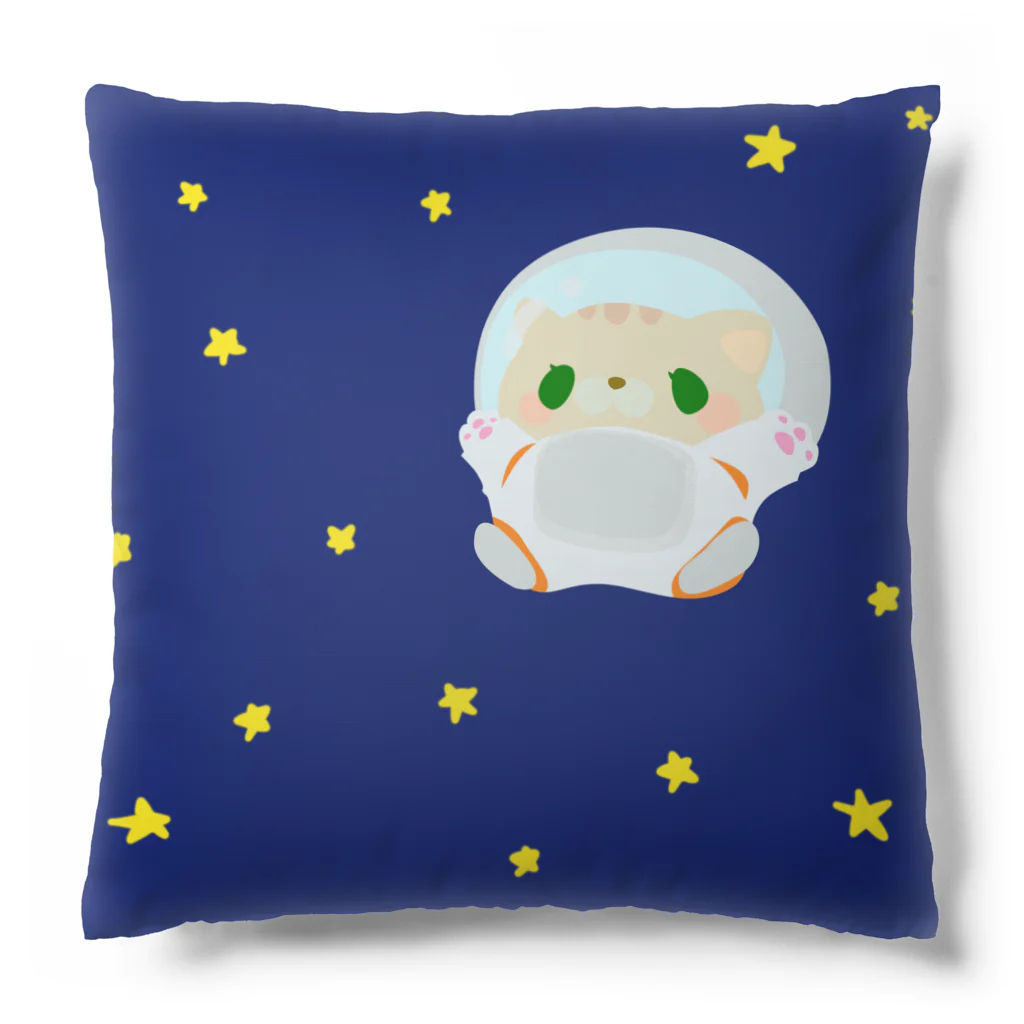 ネコトチワワのチャトラちゃん 宇宙 Cushion