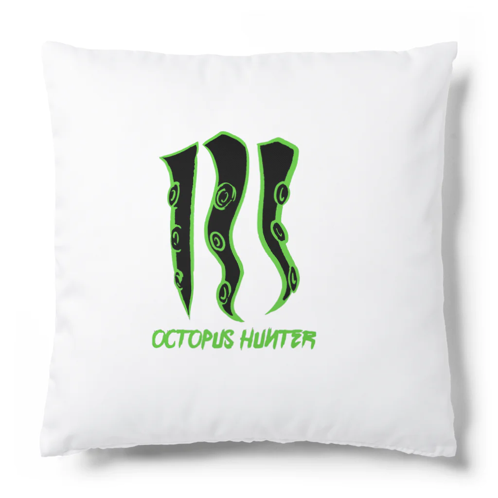 OCTOPUS HUNTER SHOPのタコ足グリーンリブレ Cushion