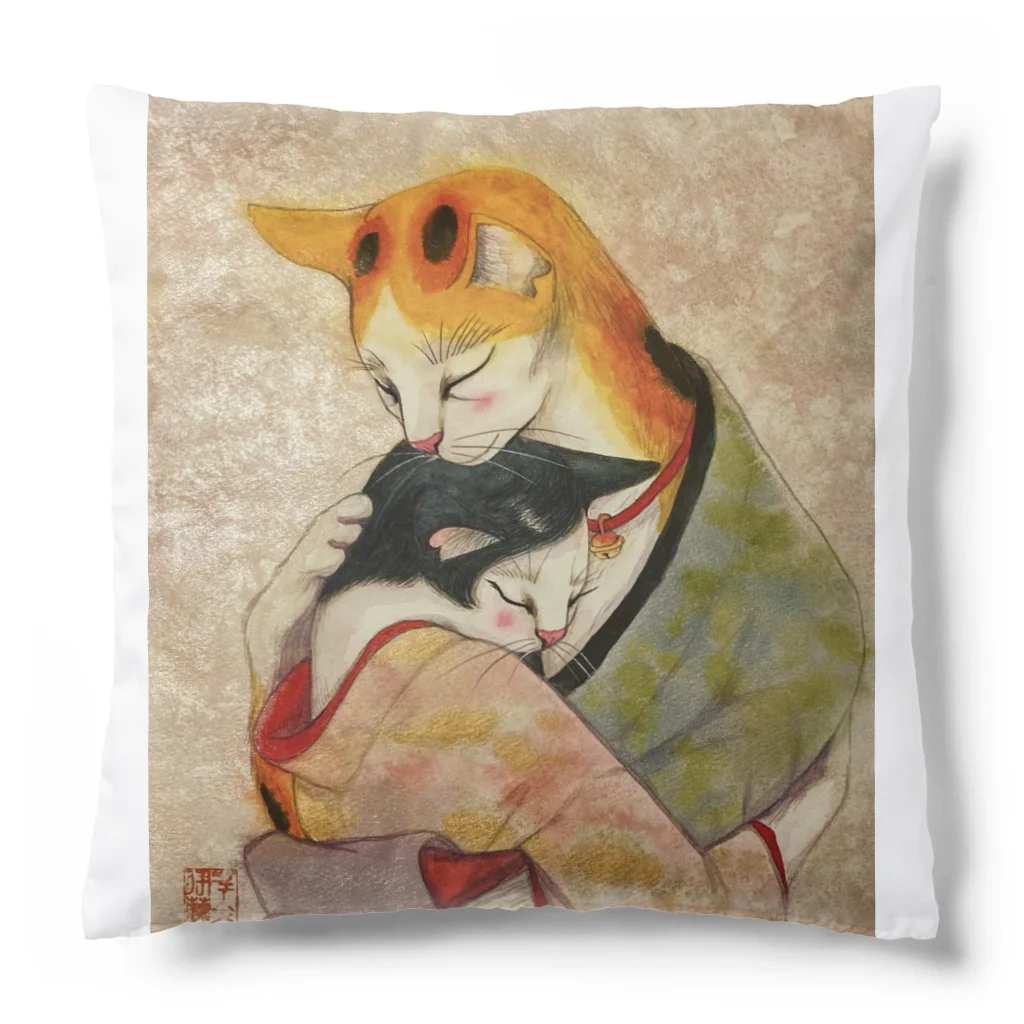 JAMES ITOの和猫　愛する2人 Cushion