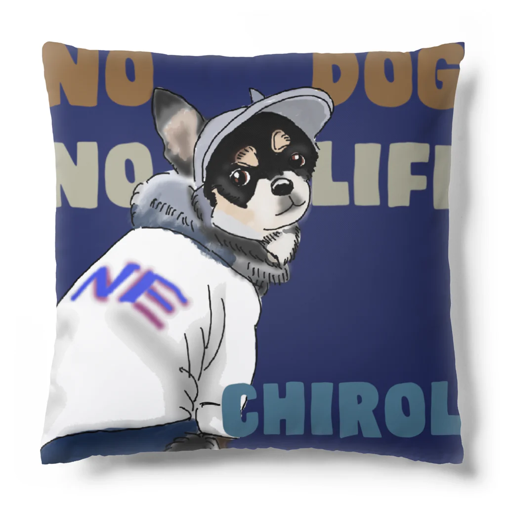 テテオリジナルのうしろ姿シリーズ　チロルちゃんchirol（全面裏表プリント） Cushion