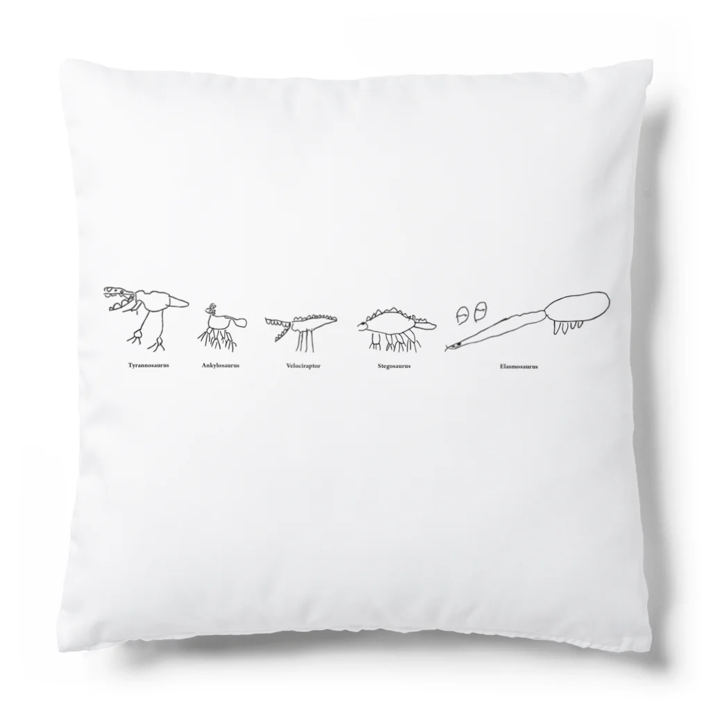 子どもの絵デザインのぽむおさんちの絵 Cushion