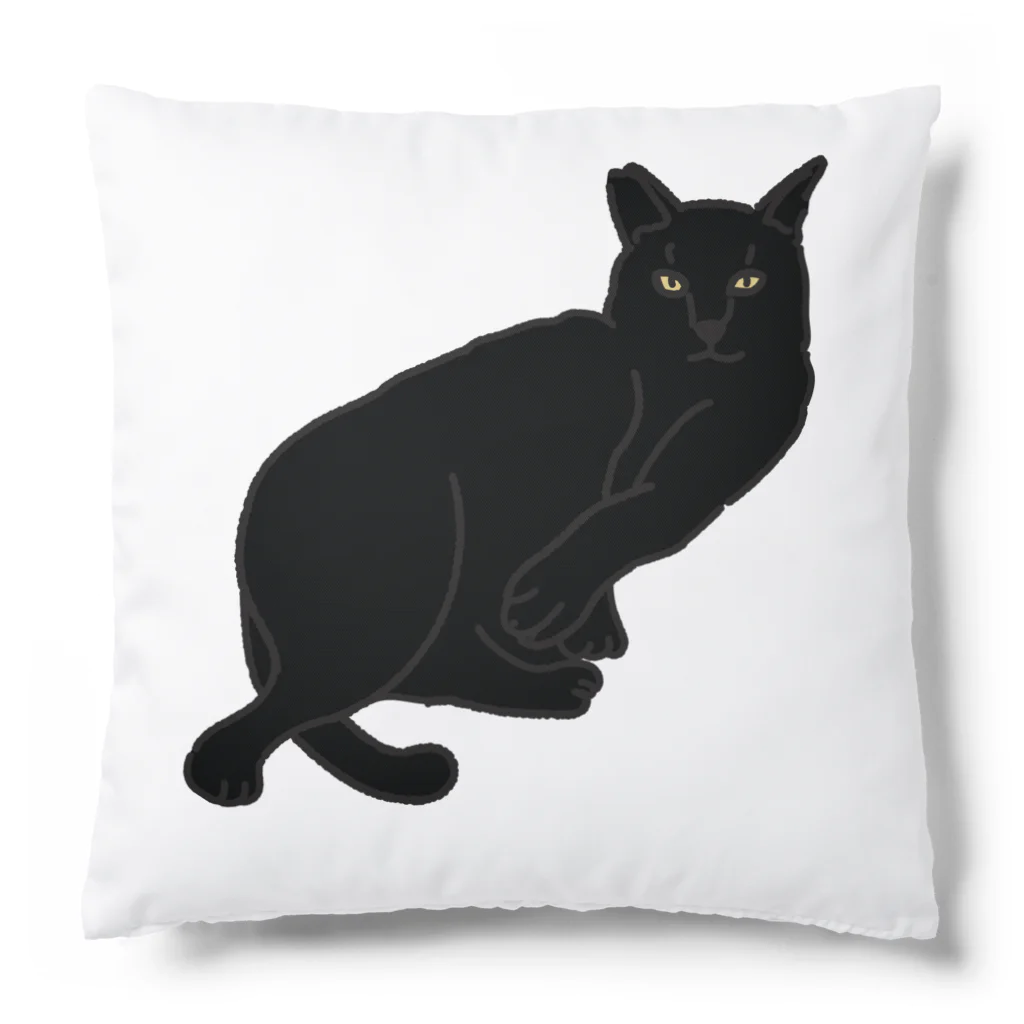 cuchito cuchitoのまったり猫 クロ Cushion