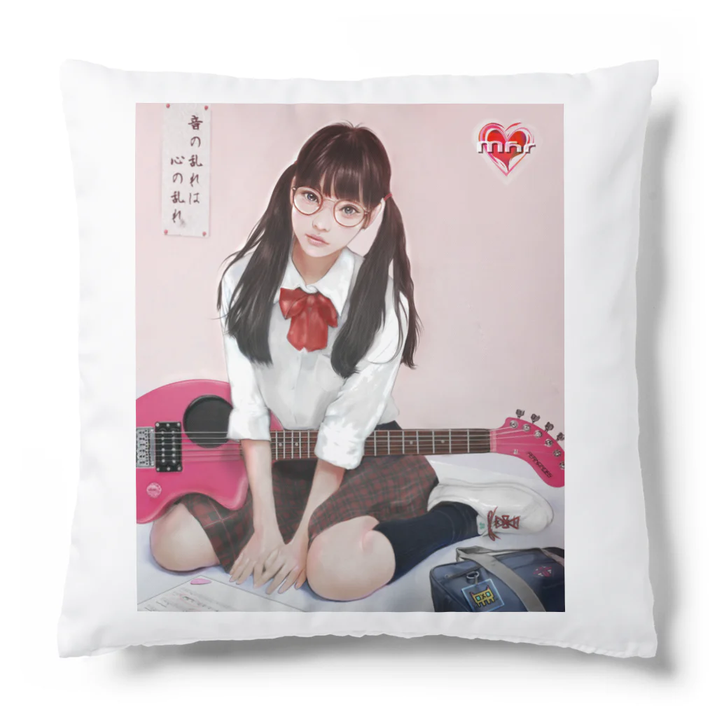 Mahiroshka まひろ朱夏 絵と音楽のギター少女 Cushion