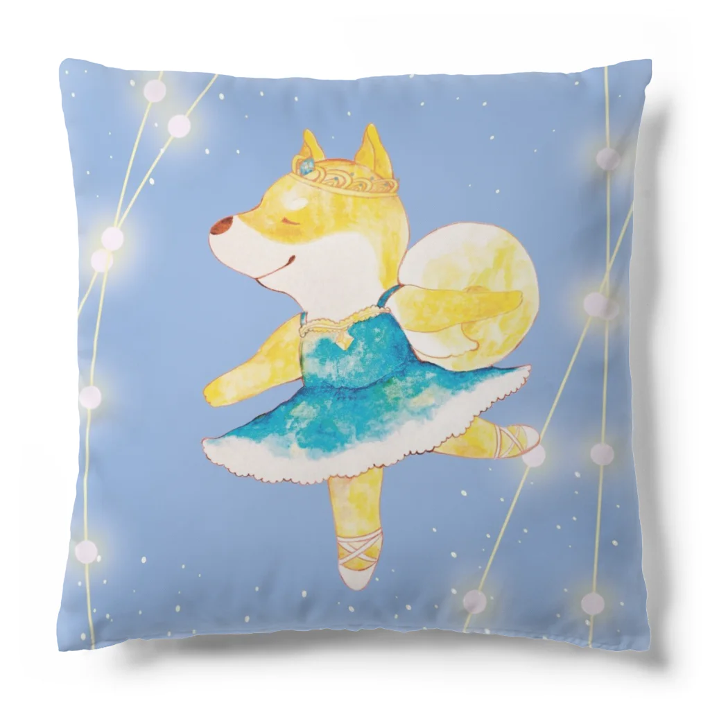 ARASHIBAの柴犬バレリーナ（水色） Cushion