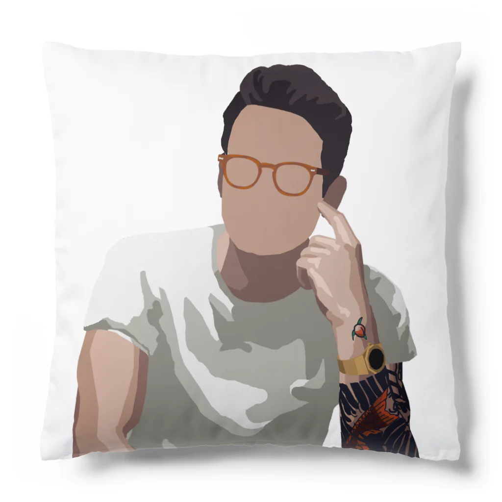 strat.Jay's shopのjohn mayer ジョンメイヤー イラスト 絵 ロックスター ギターリスト Cushion