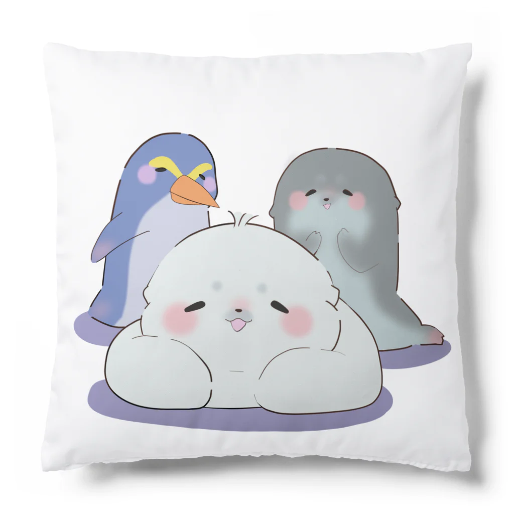 ふわきゅっとのふわふわのホッキョクゾク Cushion