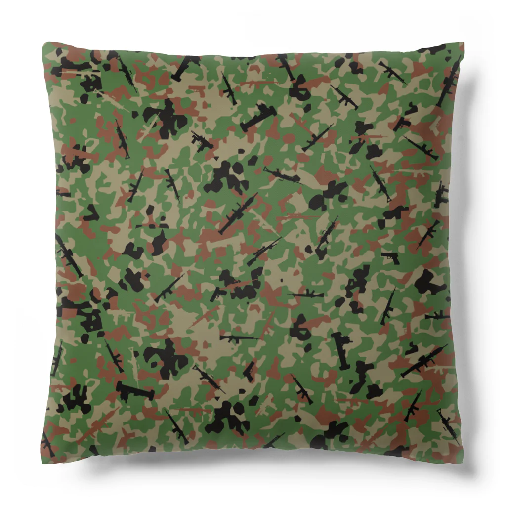 Y.T.S.D.F.Design　自衛隊関連デザインの軽火器迷彩 Cushion