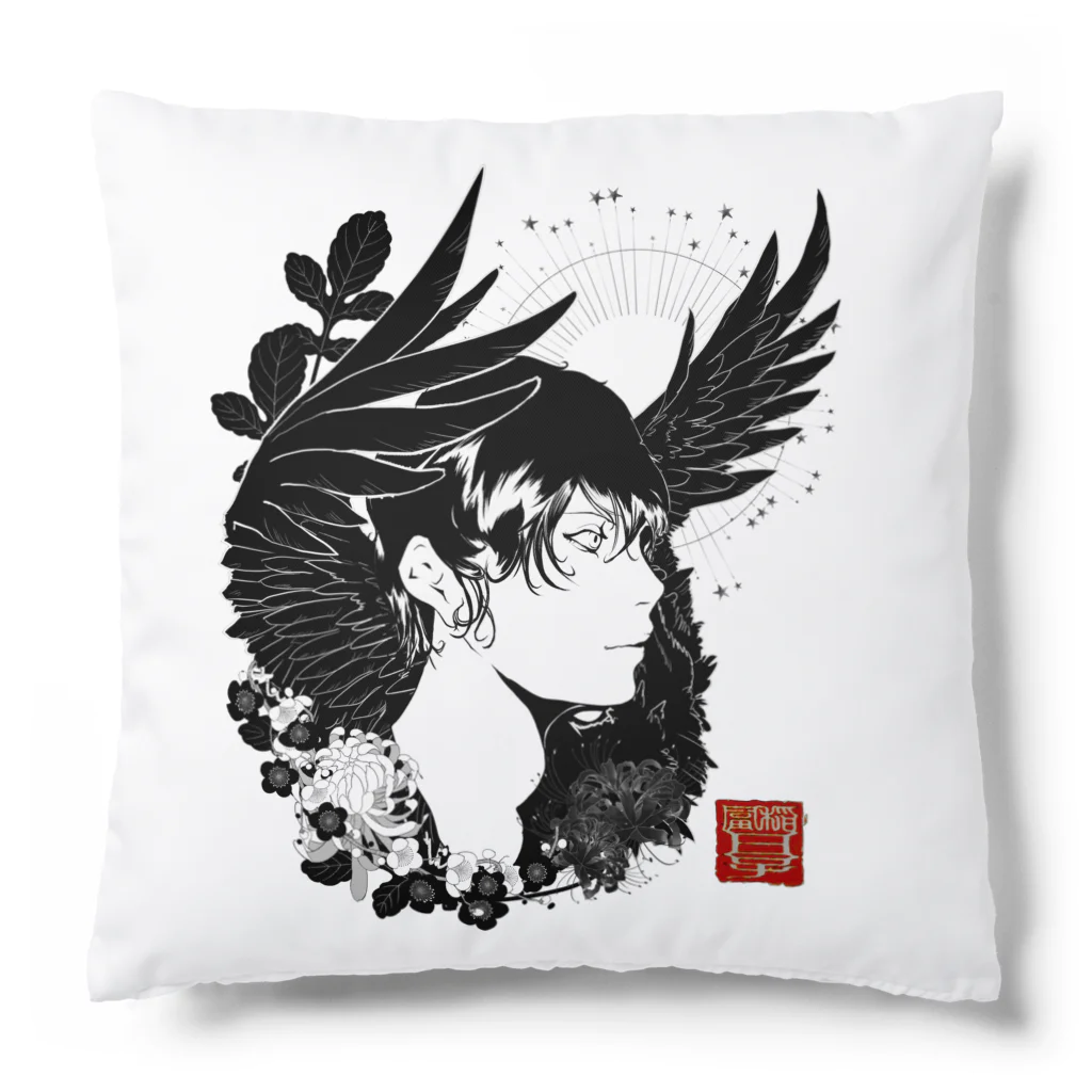 創作男子・稲冨の鴉 Cushion