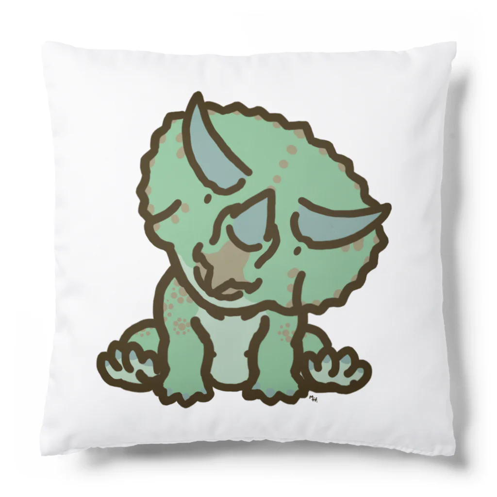 segasworksのトリケラちゃん（お座り）首傾げ Cushion