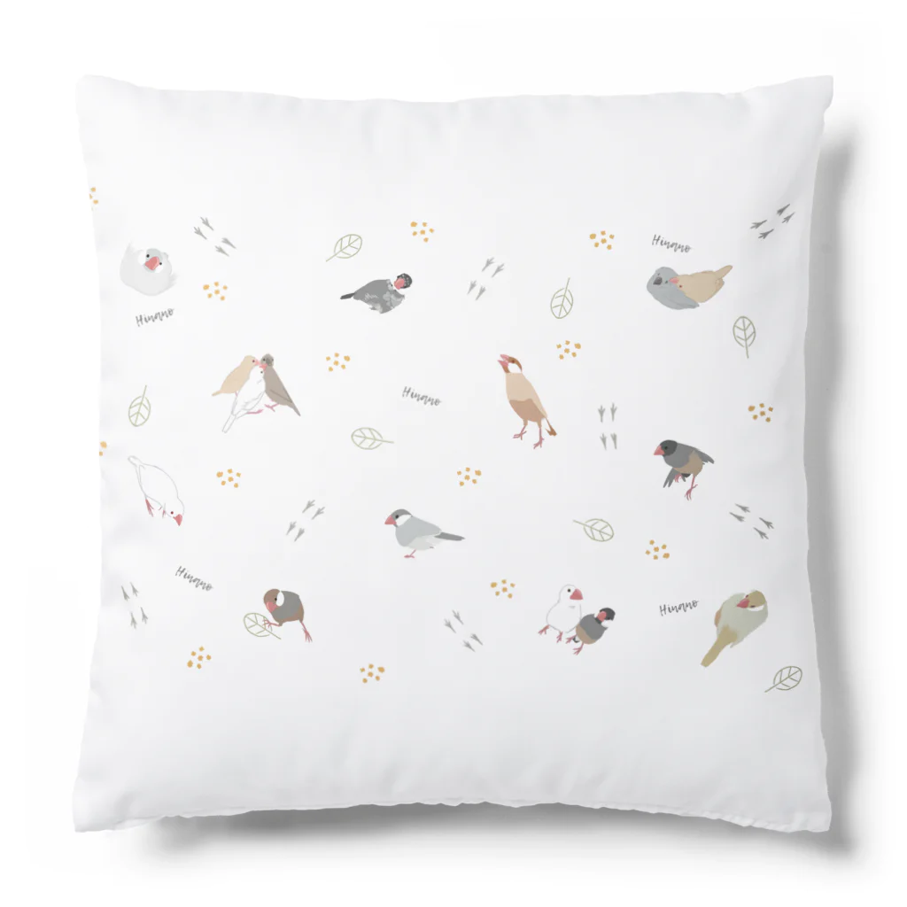 雛乃の文鳥グッズ屋さんの文鳥たちクリア Cushion