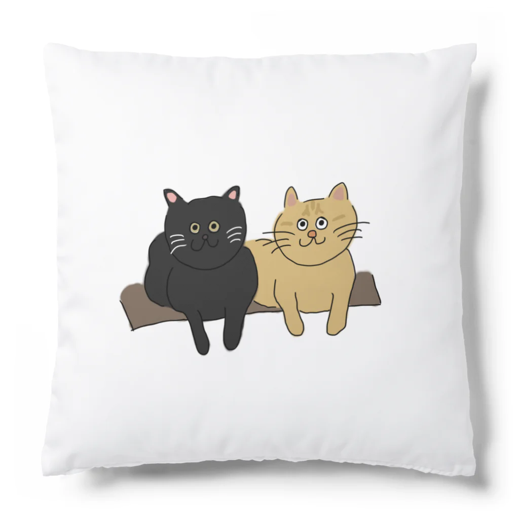 お髭ちゃんのおみせ。の寄り添い猫ちゃんず。 Cushion