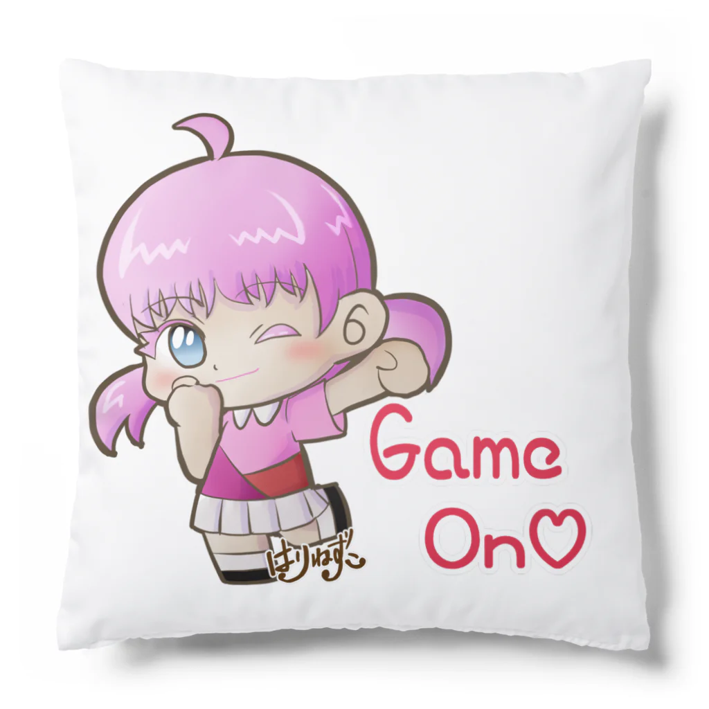 はりねずこのイラストのゲームオン！モモちゃん Cushion