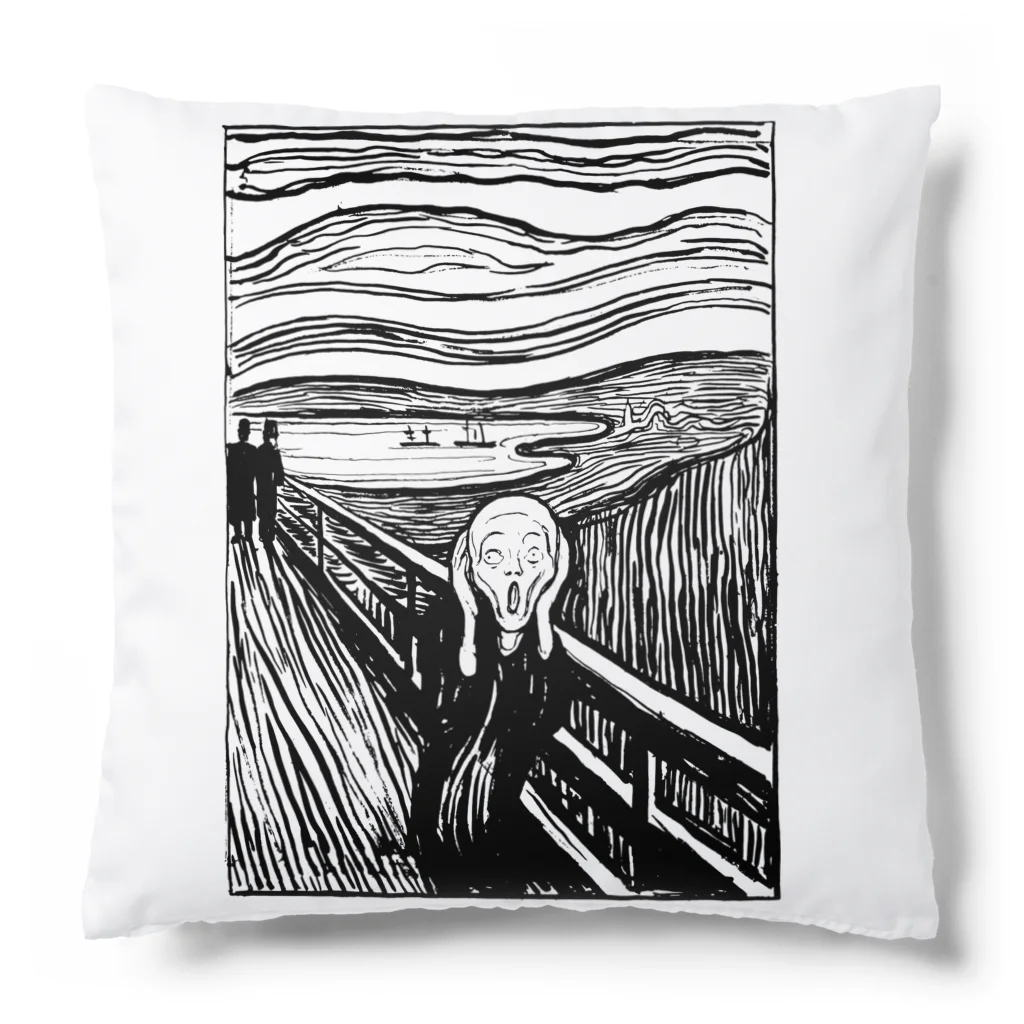 MUGEN ARTのムンク　叫び　Munch / The Scream リトグラフ　 Cushion