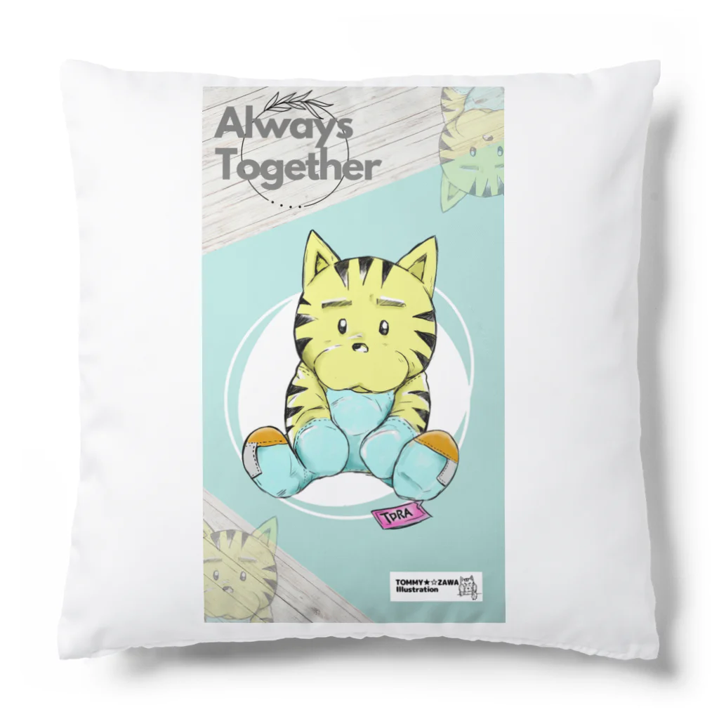 TOMMY★☆ZAWA　ILLUSTRATIONのToy TORA  Cushion