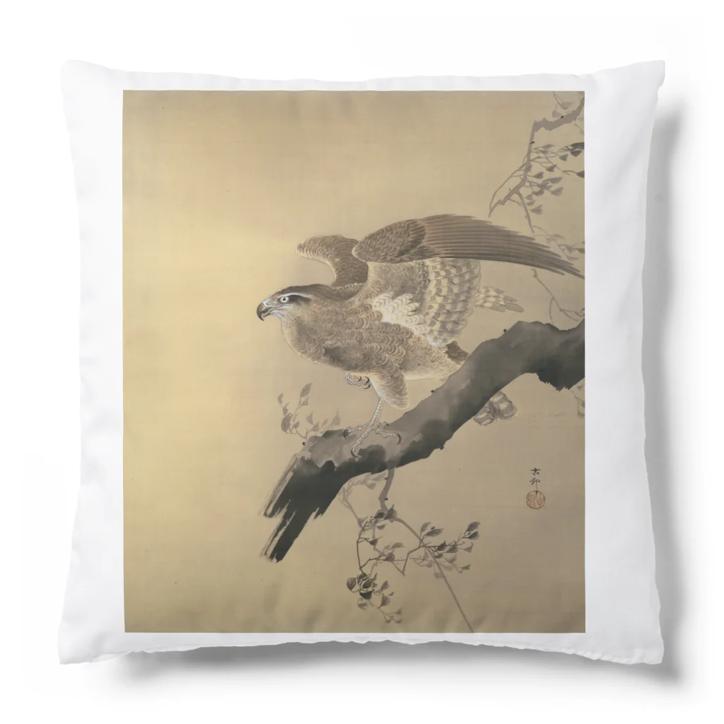 MUGEN ARTの小原古邨　鷹　Ohara Koson / Falcon Cushion