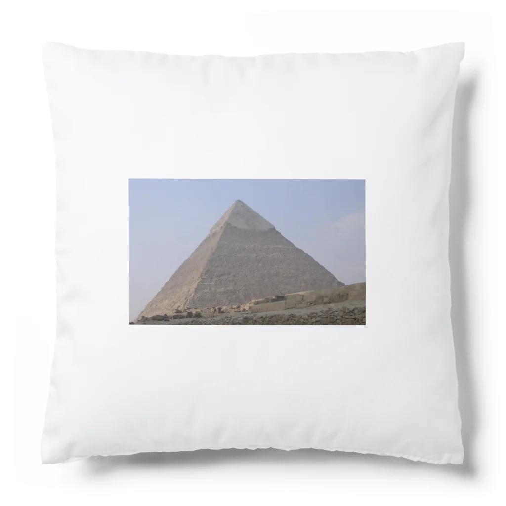 エジプトの写真入り&オリジナルアートグッズのカフラー王のピラミッド Cushion