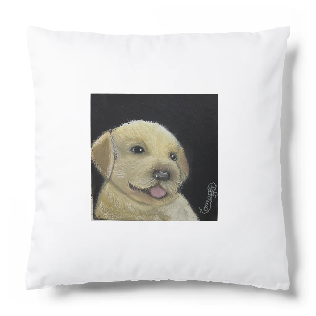 チョークアートグッズ😊のチョークアート　子犬🐶 Cushion